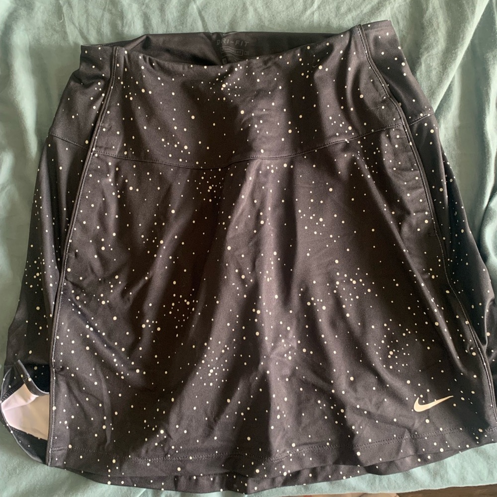 Nike Black Skirt with White Speckles. Gold skirt with shirts underneath , NWOT